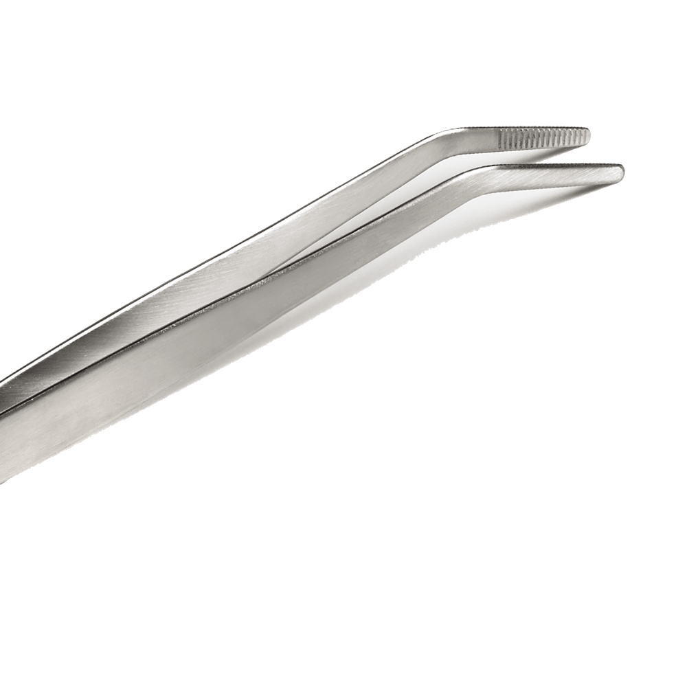 Browne Canada Foodservice Smallwares Each Browne 57515 Precision Tong Curved Stainless Steel 8 Inch 20.32 Centimeters | Denson CFE