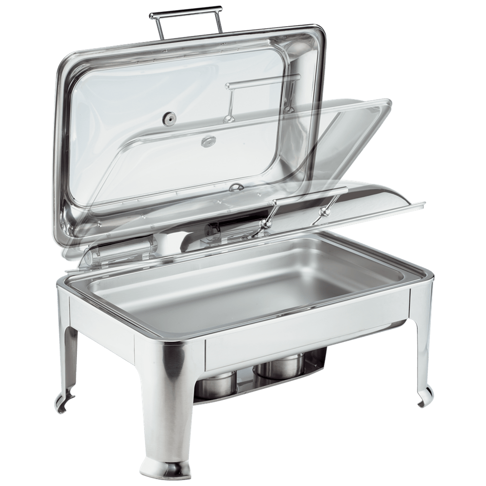 Browne Canada Foodservice Smallwares Each Browne 575162 SYMPHONY Rectangular Chafer Full Size with Glass Cover | Denson CFE