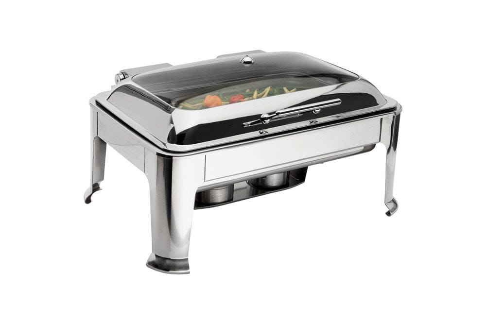 Browne Canada Foodservice Smallwares Each Browne 575162 SYMPHONY Rectangular Chafer Full Size with Glass Cover | Denson CFE