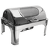 Browne Canada Foodservice Smallwares Each Browne 575166 NAUTILUS Full Size Rectangular Chafer with Roll Top Cover | Denson CFE