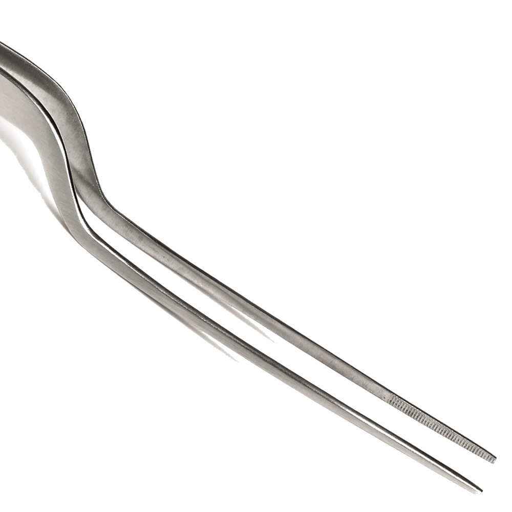 Browne Canada Foodservice Smallwares Each Browne 57517 Precision Tong Offset Stainless Steel 8 Inch 20.32 Centimeters | Denson CFE