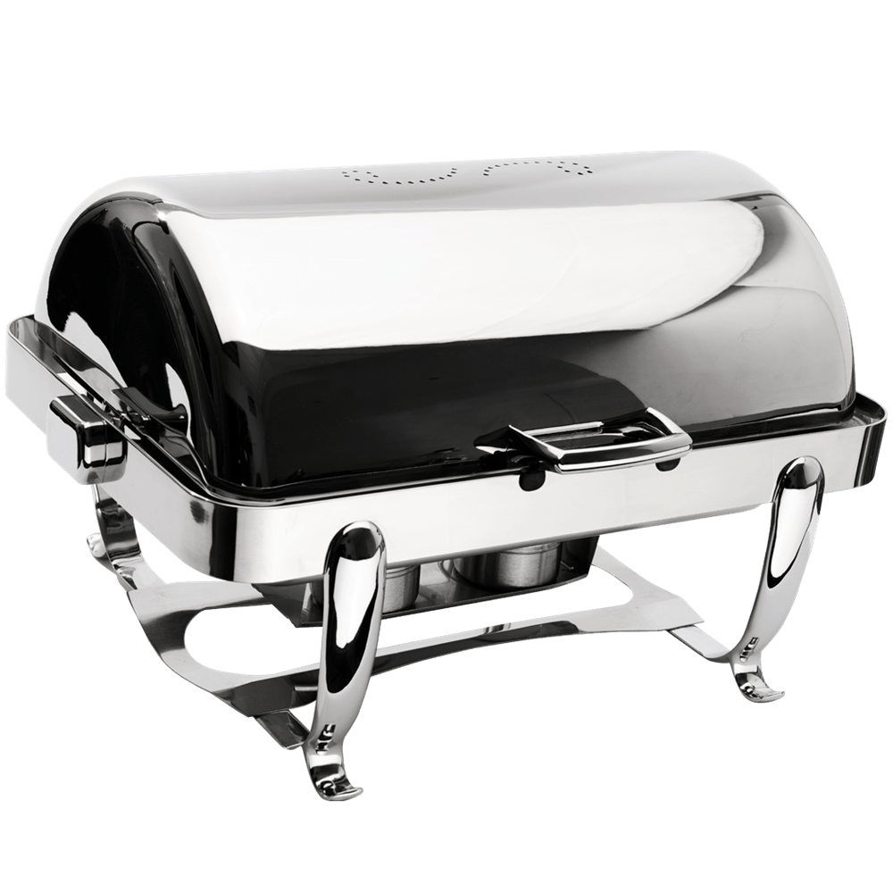 Browne Canada Foodservice Smallwares Each Browne 575170 OCTAVE Full Size Rectangular Chafer with Round Top Cover | Denson CFE