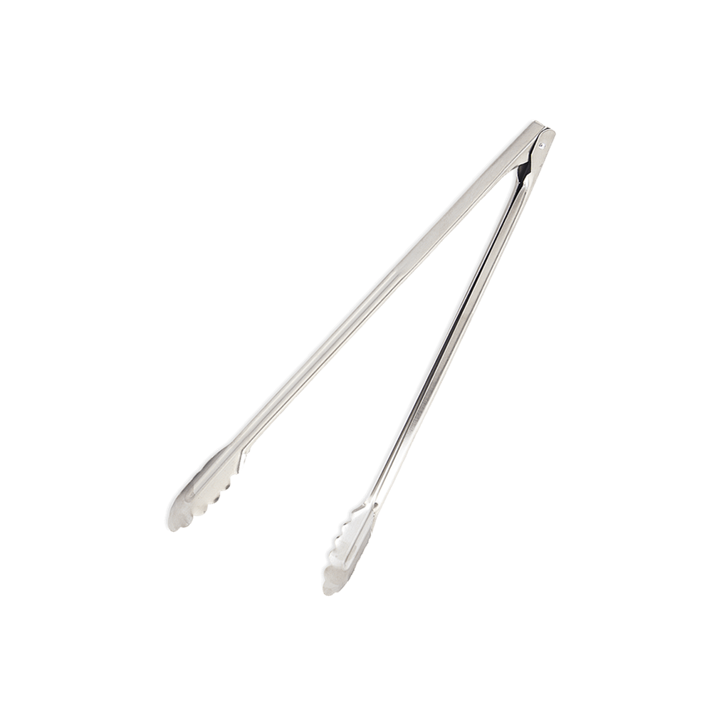Browne Canada Foodservice Smallwares Each Browne 57537 Stainless Steel Utility Tongs with Satin Finish 9.5 Inch | Denson CFE