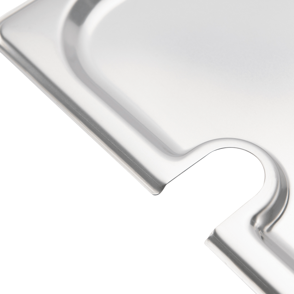 Browne Canada Foodservice Smallwares Each Browne 575559 1/4 Stainless Steel Insert Lid Notched | Denson CFE