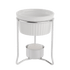 Browne Canada Foodservice Smallwares Each Browne 575767 Butter Warmer Set - 4 oz Stoneware Pot with Chrome Plated Frame | Denson CFE