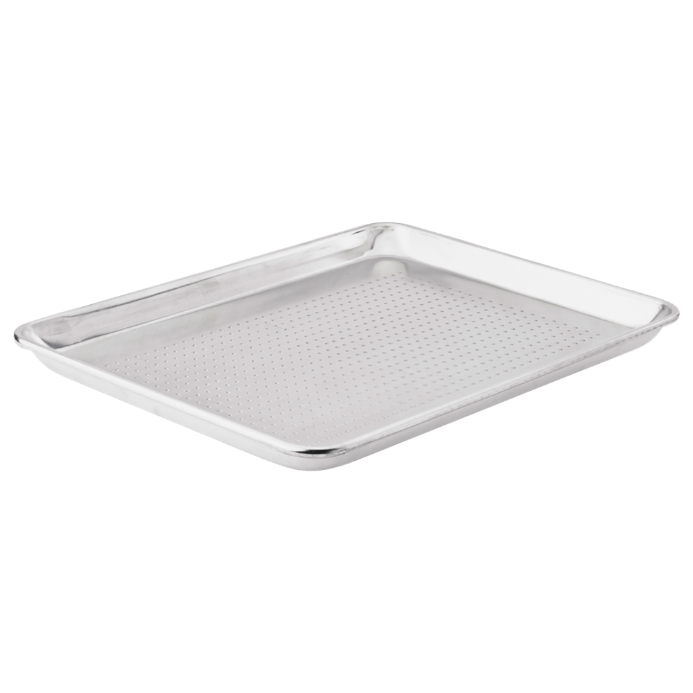 Browne Canada Foodservice Smallwares Each Browne 58182641 Thermalloy Full-Size Perforated Aluminum Bun Pan, 18" x 26" x 1" | Denson CFE