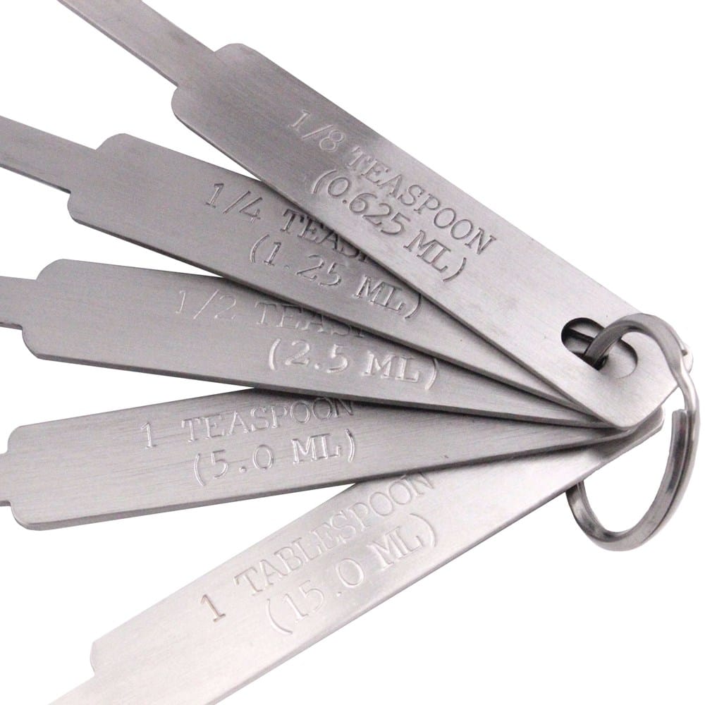 Browne Canada Foodservice Smallwares Each Browne 746105 Stainless Steel Measuring Spoon Set 5 Piece | Denson CFE