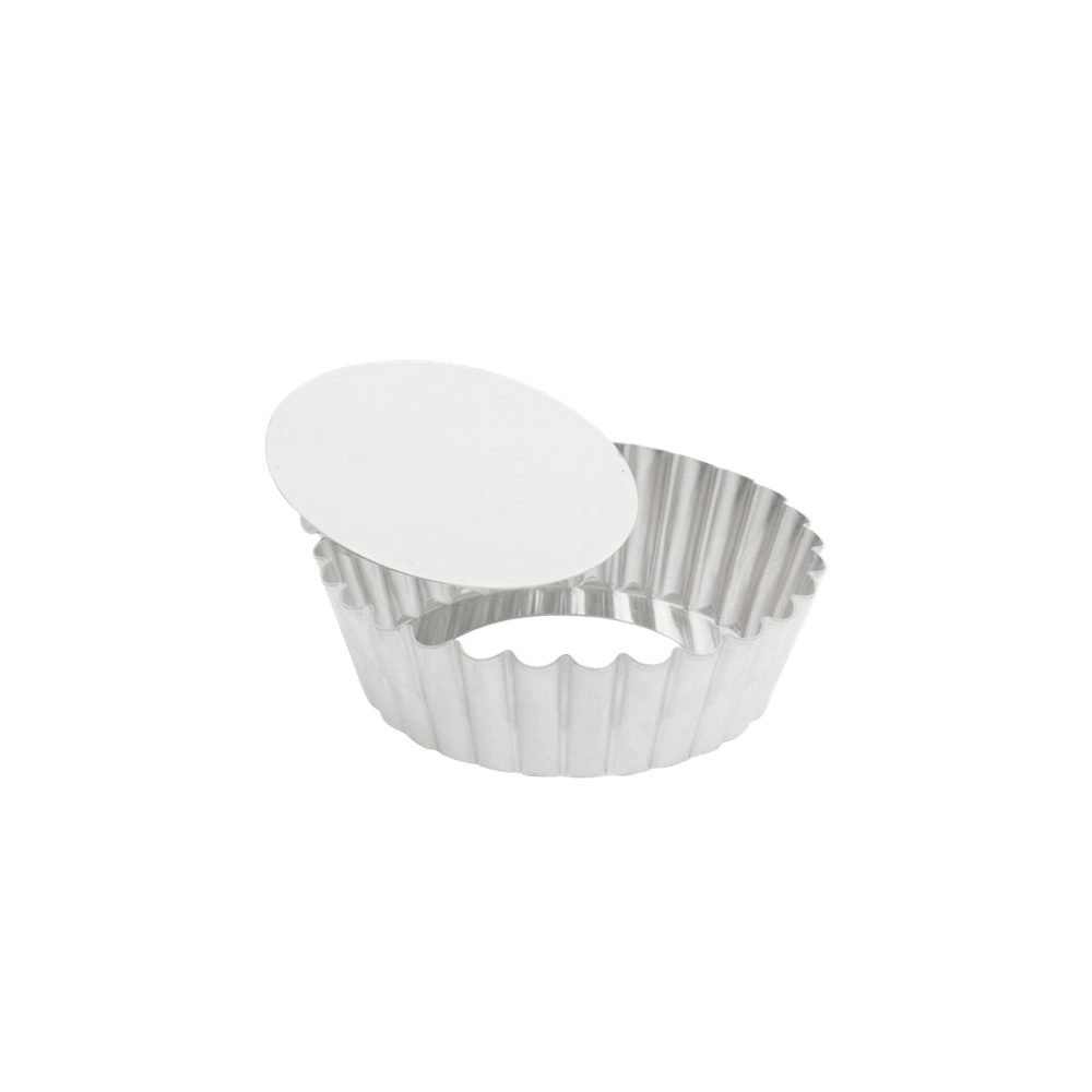 Browne Canada Foodservice Smallwares Each Browne 80124810 GOBEL Quiche Mold LB with Narrow Ribs 10x3cm 4x1.2 Inch Tin | Denson CFE