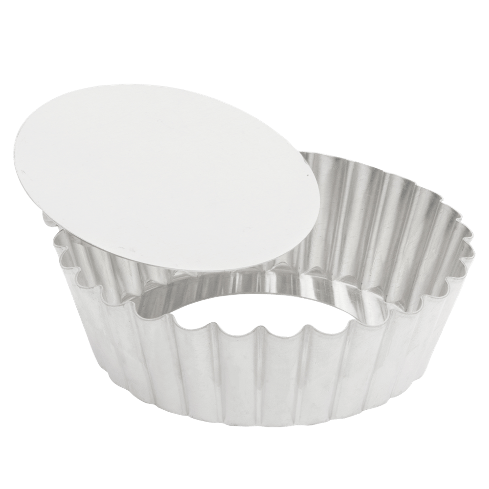 Browne Canada Foodservice Smallwares Each Browne 80124840 GOBEL Quiche Mold LB with Narrow Ribs 25x5cm 10x2 Inch Tin | Denson CFE