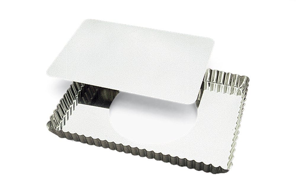 Browne Canada Foodservice Smallwares Each Browne 80125810 GOBEL Tart Mold LB Fluted Rectangle 11.5x8x1 Inch Tin | Denson CFE