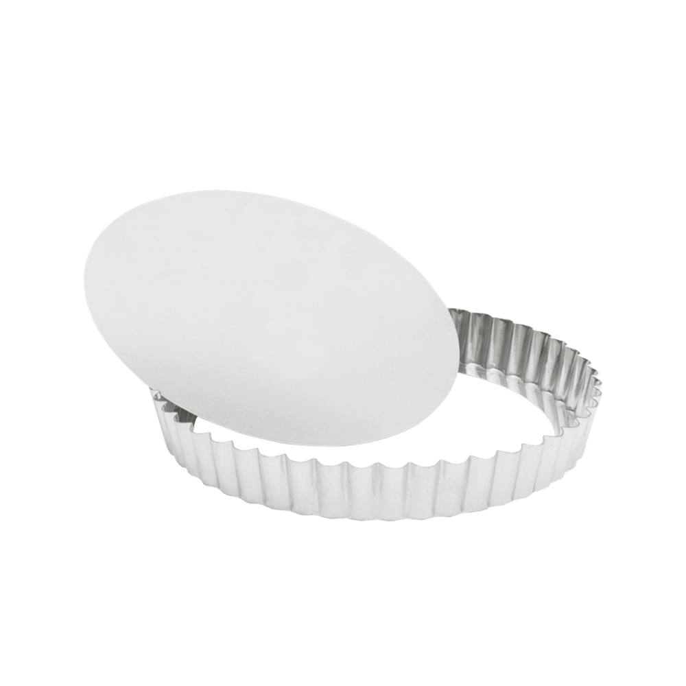 Browne Canada Foodservice Smallwares Each Browne 80126430 GOBEL Quiche Mold LB Fluted Round 24x2.5cm 9.5x1 Inch Tin | Denson CFE