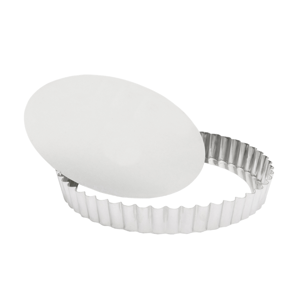 Browne Canada Foodservice Smallwares Each Browne 80126432 GOBEL Quiche Mold LB Fluted Round 26x2.5cm 10x1 Inch Tin | Denson CFE