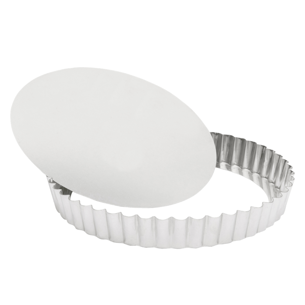 Browne Canada Foodservice Smallwares Each Browne 80126440 GOBEL Quiche Mold LB Fluted Round 28x2.5cm 11x1 Inch Tin | Denson CFE