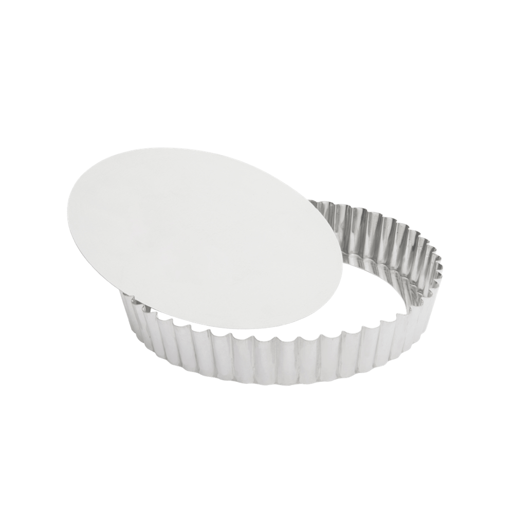 Browne Canada Foodservice Smallwares Each Browne 80126620 GOBEL Quiche Mold LB Fluted Round Medium Deep 8x1.4 Inch Tin | Denson CFE