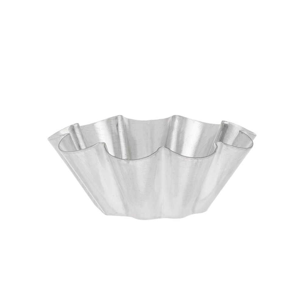Browne Canada Foodservice Smallwares Each Browne 80193710 GOBEL Brioche Small Fluted Mold with 9 Ribs 2.4x0.9 Inch Tin | Denson CFE