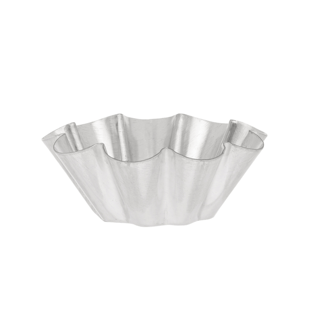 Browne Canada Foodservice Smallwares Each Browne 80193720 GOBEL Brioche Small Fluted Mold with 9 Ribs 7x2.8cm 2.8x1 Inch Tin | Denson CFE