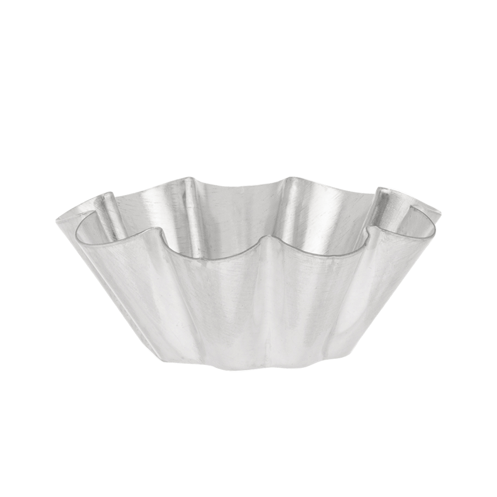Browne Canada Foodservice Smallwares Each Browne 80193730 GOBEL Brioche Small Fluted Mold with 10 Ribs 3x1.2 Inch Tin | Denson CFE