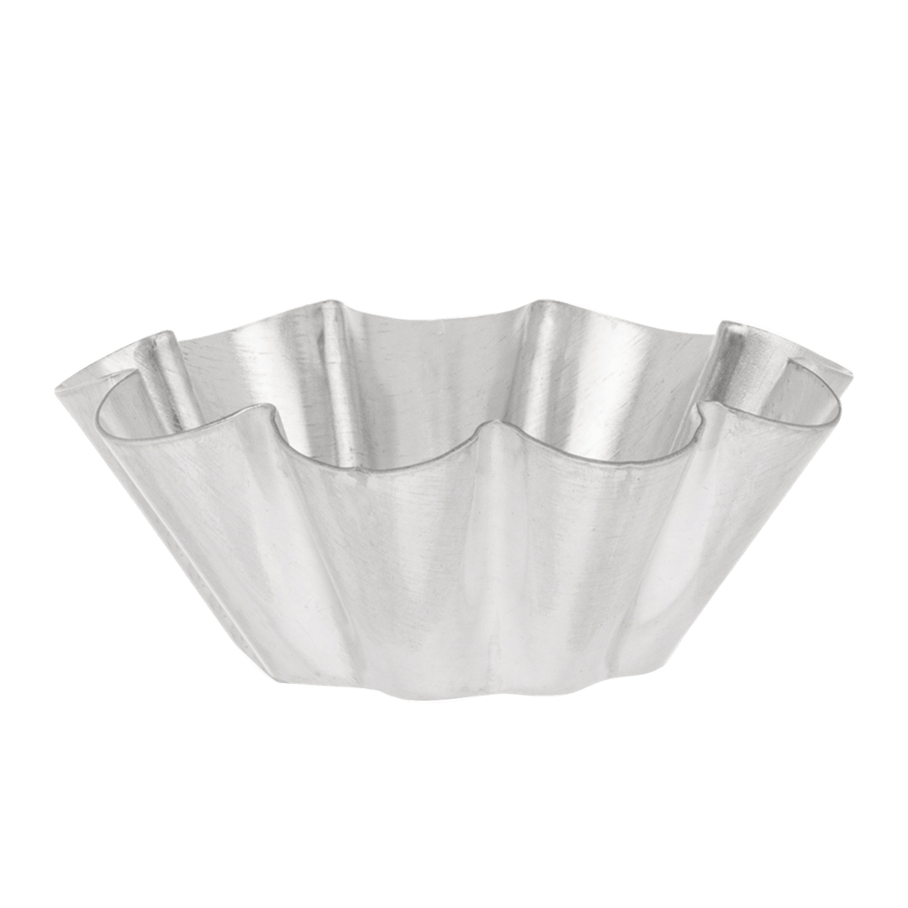 Browne Canada Foodservice Smallwares Each Browne 80193750 GOBEL Brioche Small Fluted Mold with 10 Ribs 3.5x1.4 Inch Tin | Denson CFE