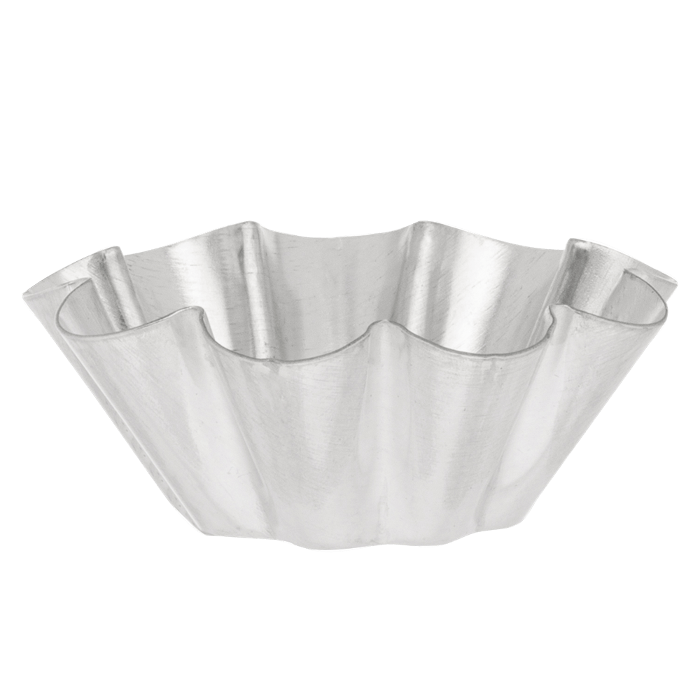 Browne Canada Foodservice Smallwares Each Browne 80193760 GOBEL Brioche Small Fluted Mold with 10 Ribs 4x1.5 Inch Tin | Denson CFE