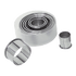 Browne Canada Foodservice Smallwares Each Browne 80880101 GOBEL Pastry Cutter Set Round Eight Piece Set 1.3-4x1.4 Inch Stainless Steel | Denson CFE