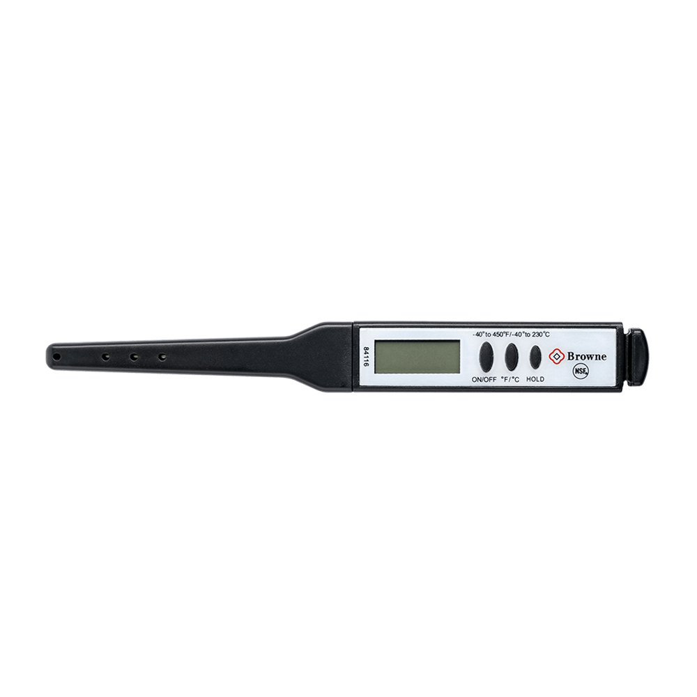 Browne Canada Foodservice Smallwares Each Browne 84116 Thermometer Pocket 9.8 Inch 25 Centimeters Negative 40 to 450 Fahrenheit or Negative 40 to 230 Celsius NSF | Denson CFE