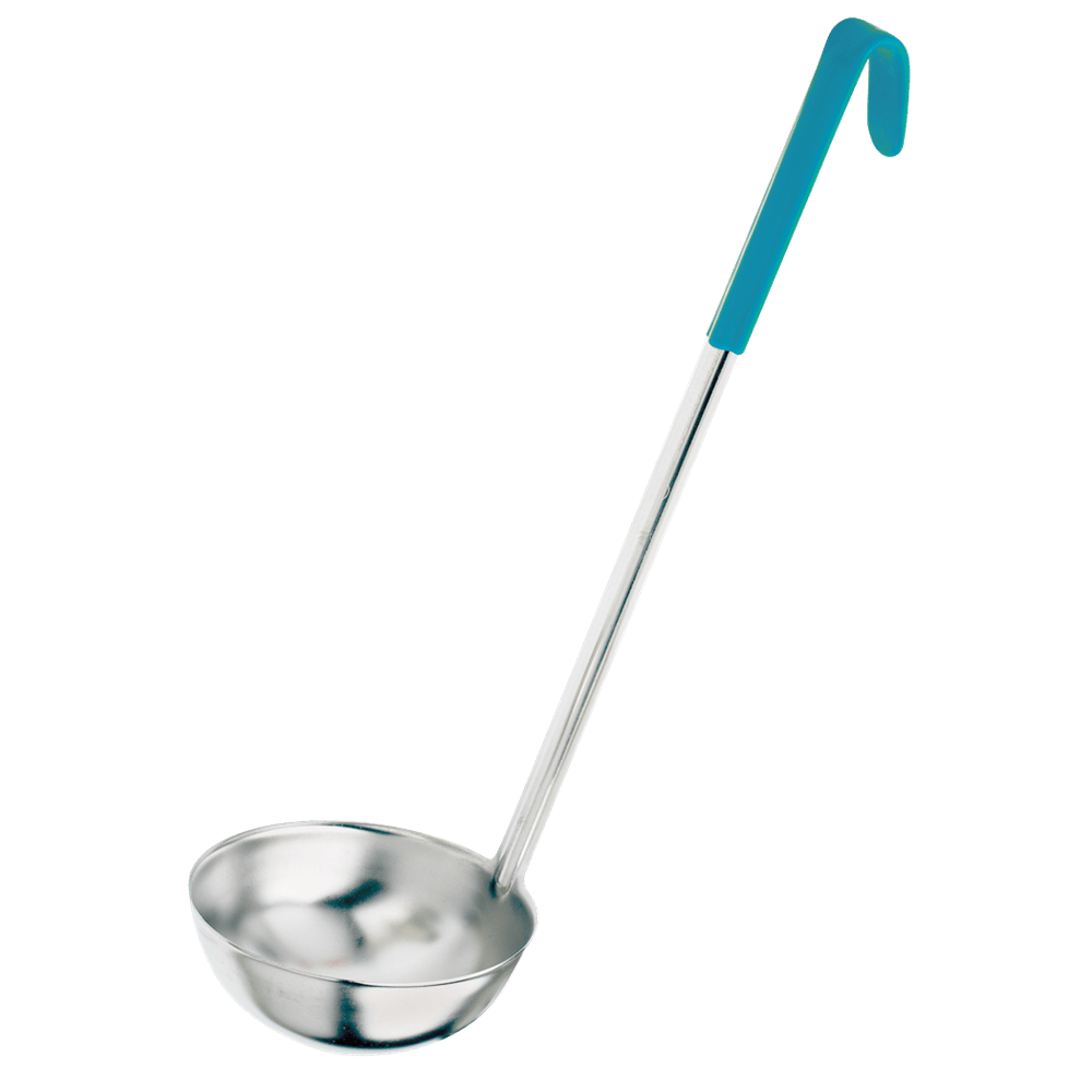 Browne Canada Foodservice Smallwares Each Browne 9946TL 6oz Ladle with Teal Coated Handle | Denson CFE