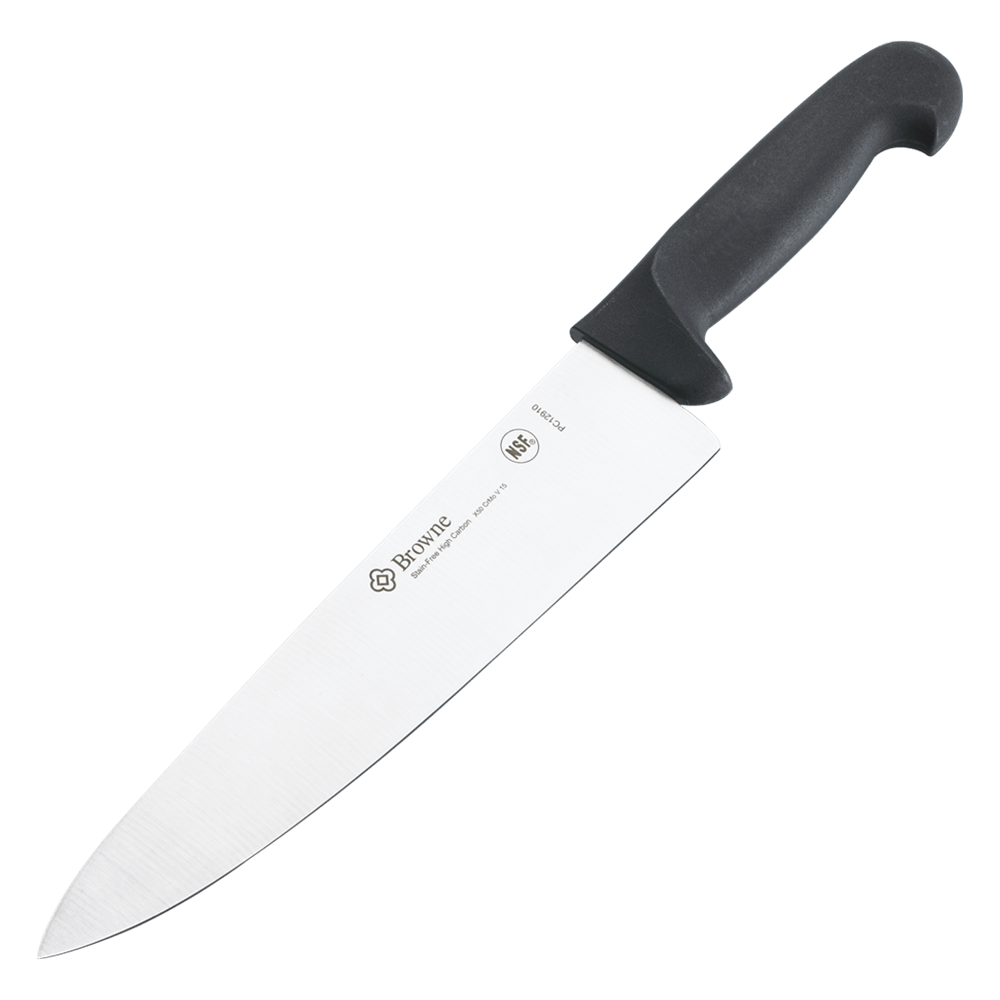 Browne Canada Foodservice Smallwares Each Browne PC12912 Browne 12 Inch Cooks Knife with Black Handle | Denson CFE