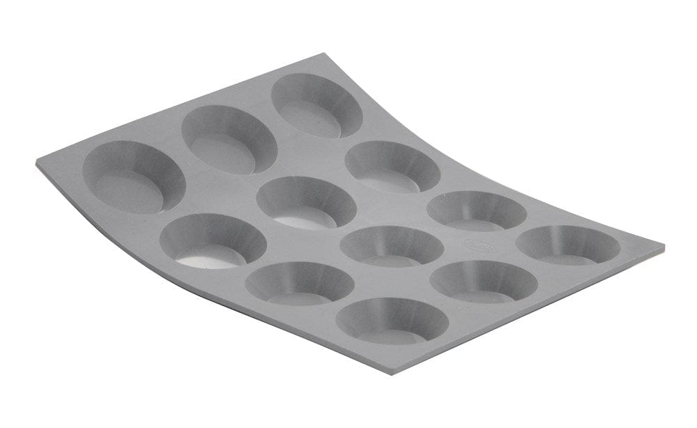 Browne Canada Foodservice Smallwares Each DEBUYER 77185321D Elastomoule Tartlets Mini Silicone Mold Twelve | Denson CFE