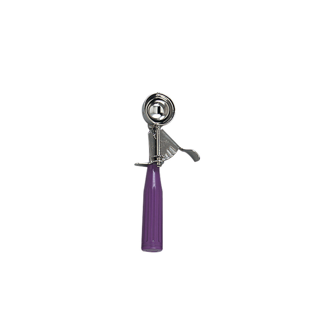 Browne Canada Foodservice Smallwares Each / Purple Browne 573340 0.75 Oz. Orchid #40 Food Disher, 18/8 Stainless Steel, Purple Handle | Denson CFE