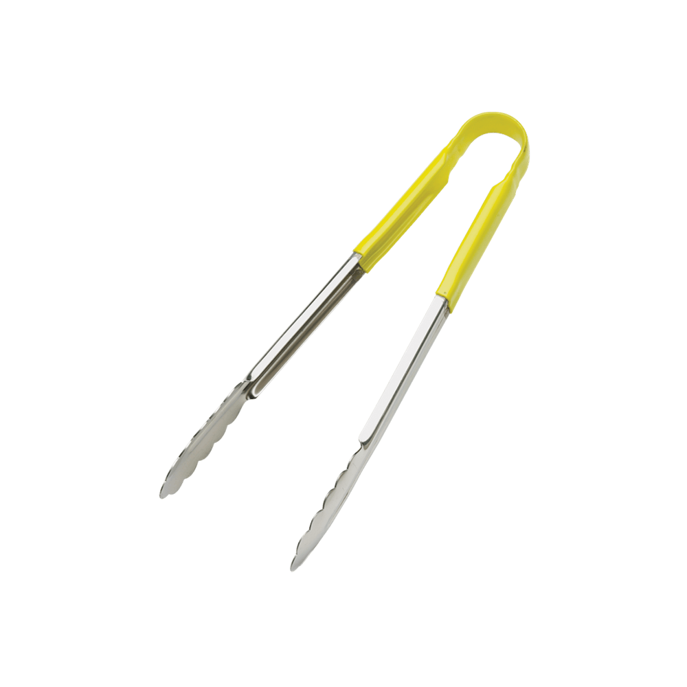 Browne Canada Foodservice Smallwares Each / Yellow Browne 5511YL 9 Inch Tong with Yellow Coated Handle | Denson CFE