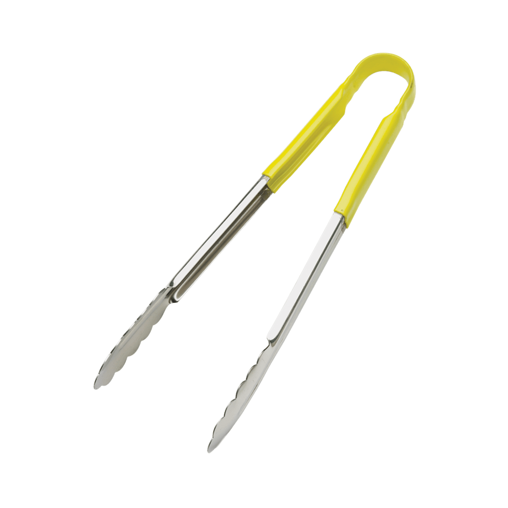 Browne Canada Foodservice Smallwares Each / Yellow Browne 5512YL 12 Inch Tong with Yellow Coated Handle | Denson CFE
