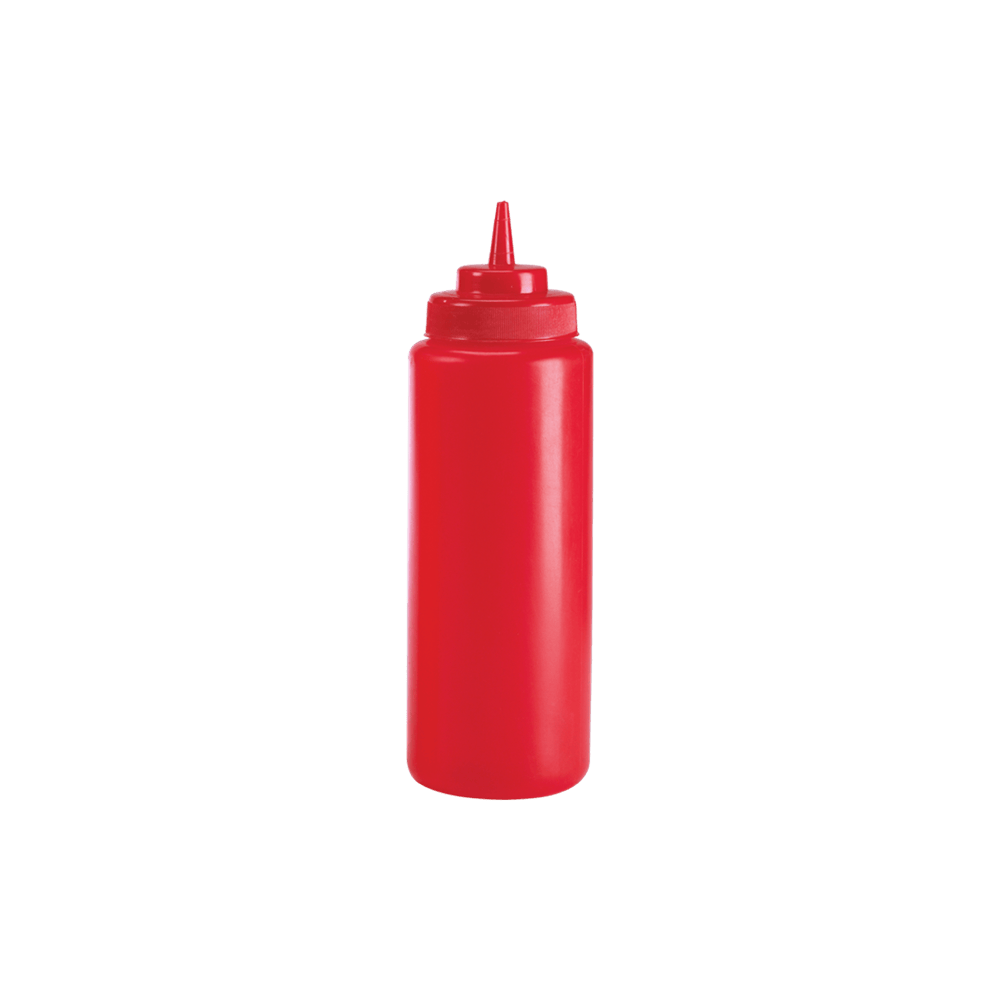 Browne Canada Foodservice Squeeze Bottles Each Browne 57801605 16 Ounce Red Squeeze Dispenser Packed 2 Dozen Case | Denson CFE