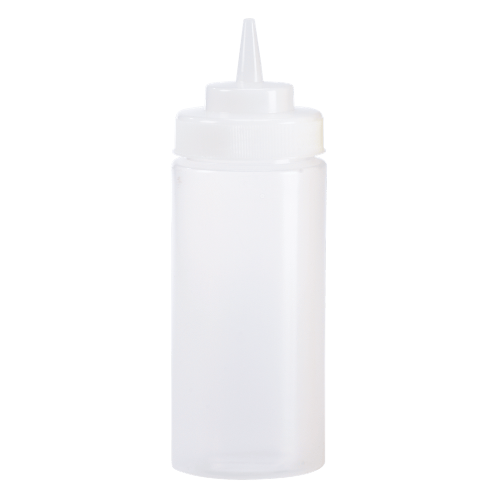Browne Canada Foodservice Squeeze Bottles Each Browne 57803200 32 Ounce Clear Wide Mouth Squeeze Dispenser | Denson CFE