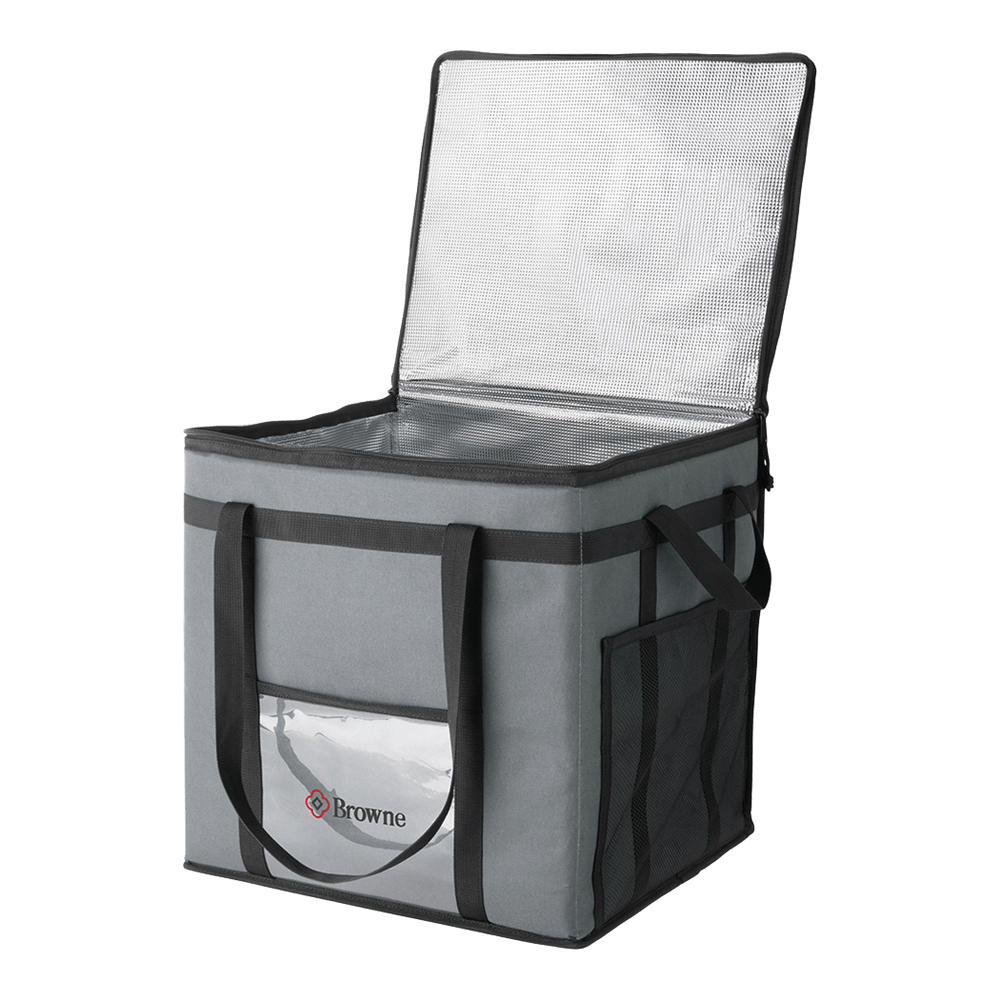 Browne Canada Foodservice Storage & Transport Each Browne 16" x 14" x 14" Polyester Food Carrier Delivery Bag - 575390 | Denson CFE