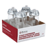 Browne Canada Foodservice Tabletop Set Browne 575229 Syrup Dispenser Flat-Top 14oz 414ml Glass with Stainless Steel Top Set of 4 | Denson CFE