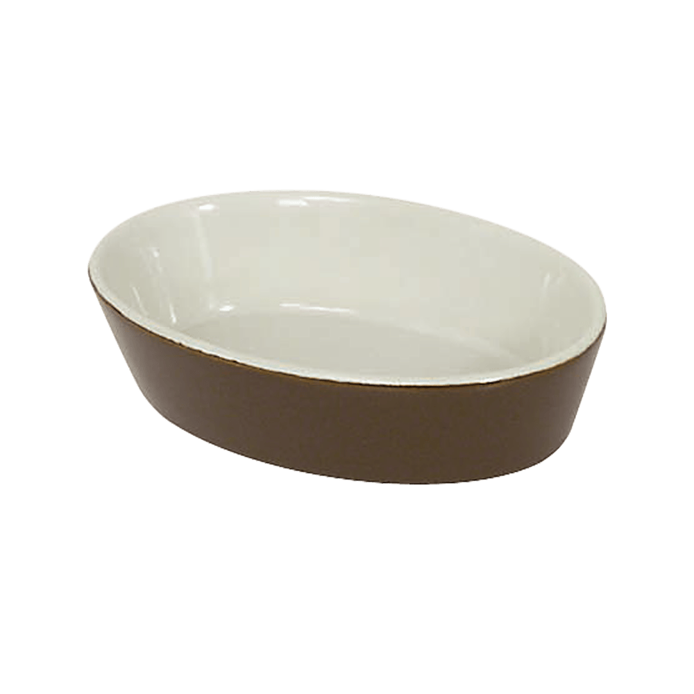 Browne Canada Foodservice Unclassified Each Browne 564004BR Oval Baker 9 Ounce 266 Milliliters Brown | Denson CFE