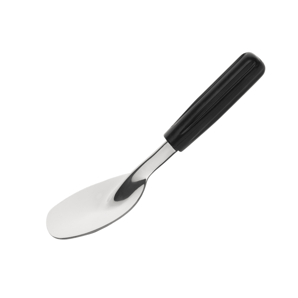 Browne Canada Foodservice Unclassified Each Browne 571465 Stainless Steel Ice Cream Spade with Black Plastic Handle | Denson CFE