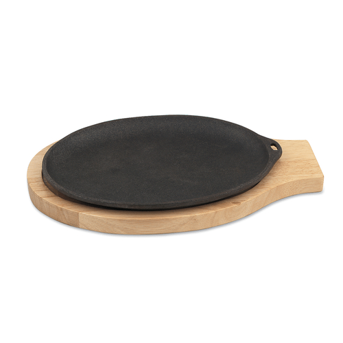 Browne Canada Foodservice Unclassified Each Browne 573706 Wood Underliner For 10" Oval Cast Iron Pan