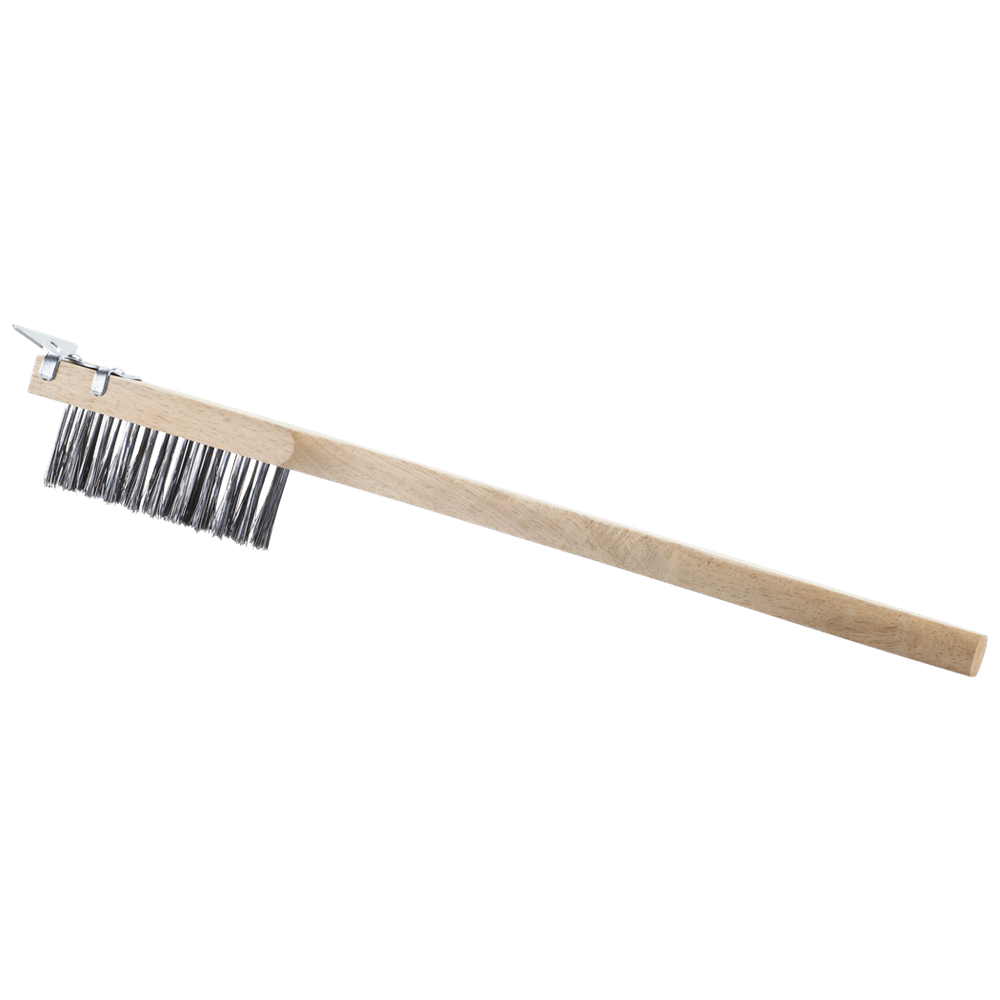 Browne Canada Foodservice Unclassified Each Browne 574267 Wire Brush Long Handle with Scraper | Denson CFE