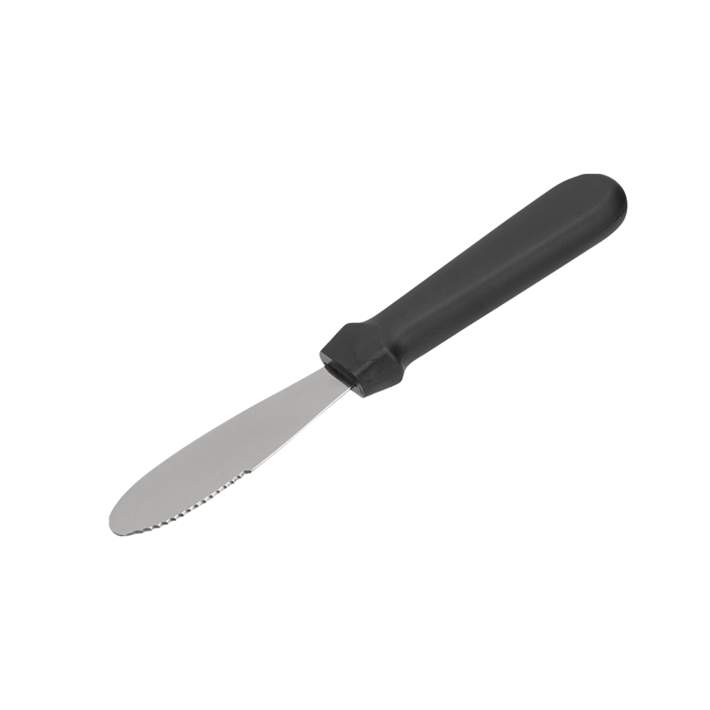 Browne Canada Foodservice Unclassified Each Browne 5744312 4" Serrated Spreader with Black Handle | Denson CFE