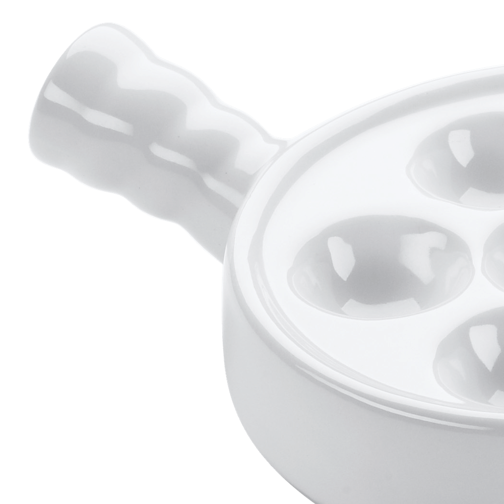 Browne Canada Foodservice Unclassified Each Browne 744042 Snail Plate with Handle White | Denson CFE