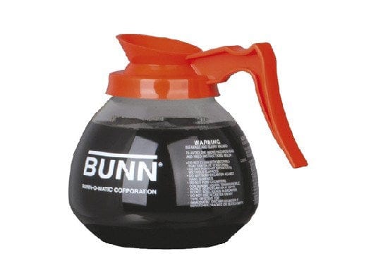 Bunn-O-Matic Coffee & Beverage Each Bunn 1.9L Glass Decanter with Orange Handle - 42401.7103