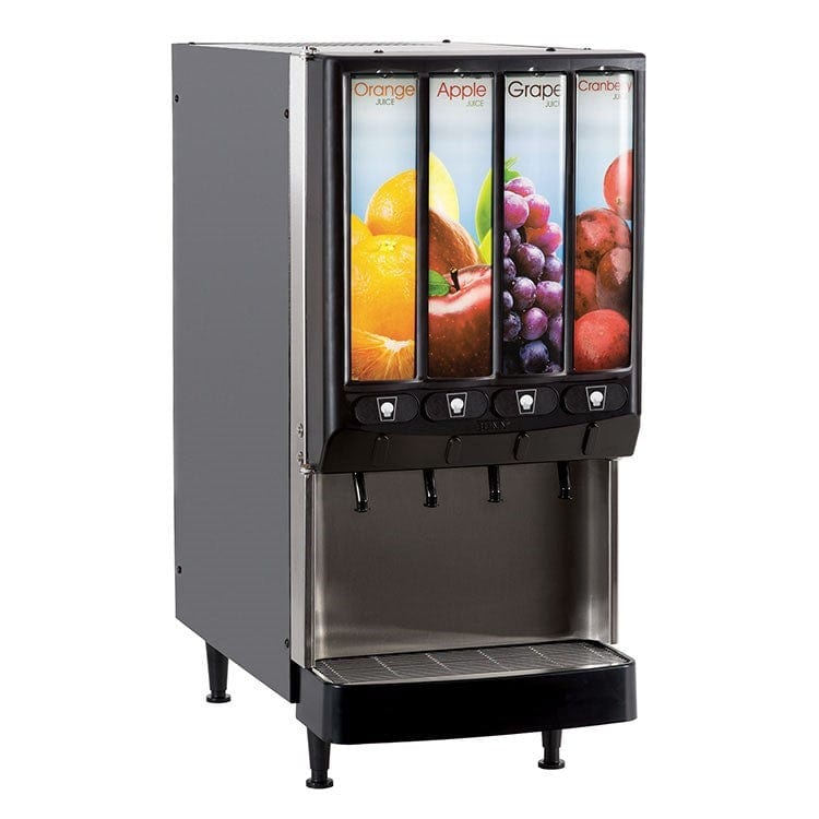 Bunn-O-Matic Unclassified Each JDF-4S Silver Series 4-Flavor Cold Beverage System