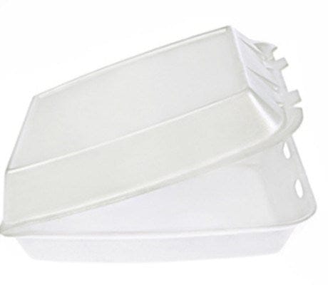 Bunzl Canada Inc Essentials Case CKF Inc. FST2A M Rectangle White Foam Hinged Container 8.7 X 8 X 3 - FST2A - 200/Cs
