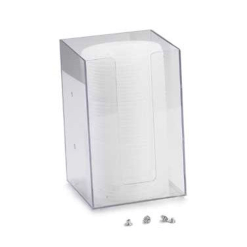 Cal-Mil Bar Supplies Each Cal-Mil 299-12 Wall/Counter-Mount Lid Organizer w/ (1) 5" Section - Plastic, Clear