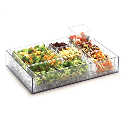 Cal-Mil Kitchen Tools Each Cal-Mil 1393-12 10" Square Clear Acrylic Cater Choice Box for Cater Choice System