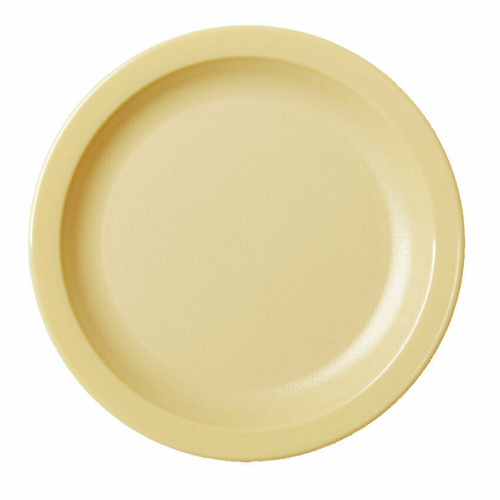 Cambro Dinnerware Each / Polycarbonate / Beige Cambro 65CWNR133 Beige Camwear 6-9/16 Inch Narrow Rim Polycarbonate Plate | Denson CFE