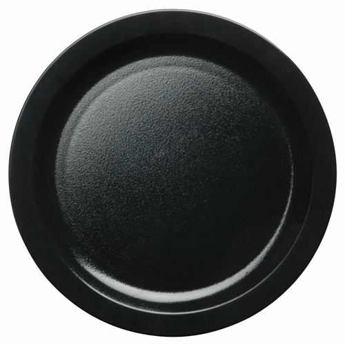 Cambro Dinnerware Each / Polycarbonate / Black Cambro 9CWNR110 Black 9 Inch Camwear Narrow Rim Polycarbonate Plate
