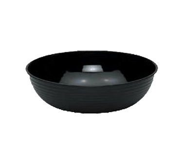 Cambro Dinnerware Each / Polycarbonate / Black Cambro RSB12CW110 Camwear Round Ribbed Bowl 12 Inch Diameter 5.8 Quart Capacity | Denson CFE