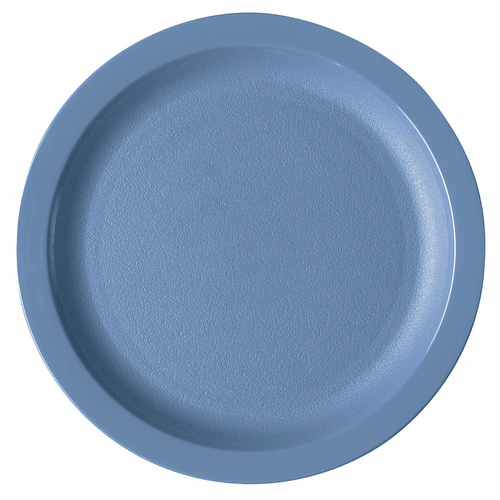 Cambro Dinnerware Each / Polycarbonate / Blue Cambro 9CWNR401 Camwear Plate, 9" Diameter, Narrow Rim, Slate Blue | Denson CFE